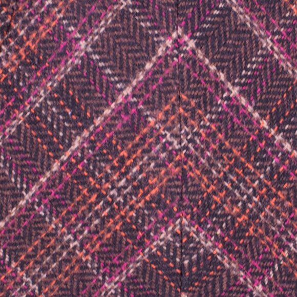 CAbi Wool Blend Tweed Brown Plaid Tie Front Vest Blazer Jacket Academia - Size M - Picture 5 of 6